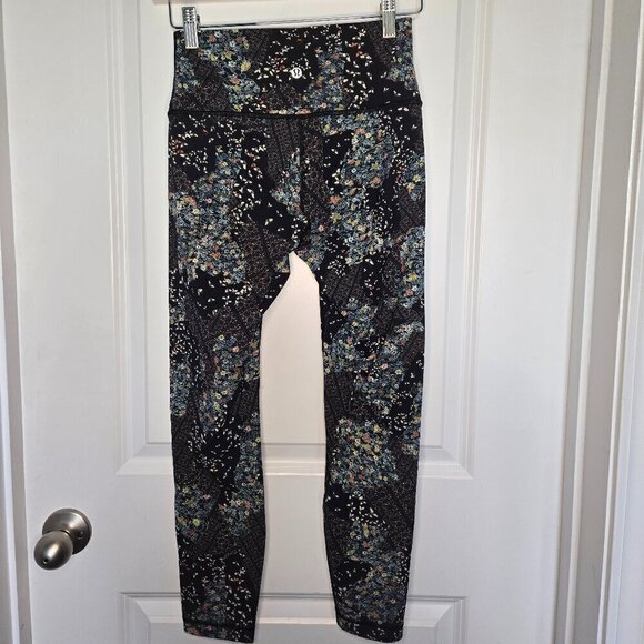 Lululemon Wunder Under Hi-Rise 7/8 Tight *25" - 6 Assemblage Alpine White Multi - Picture 4 of 6